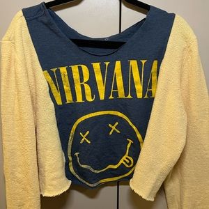 Re worked Nirvana top. Up cycled not by me